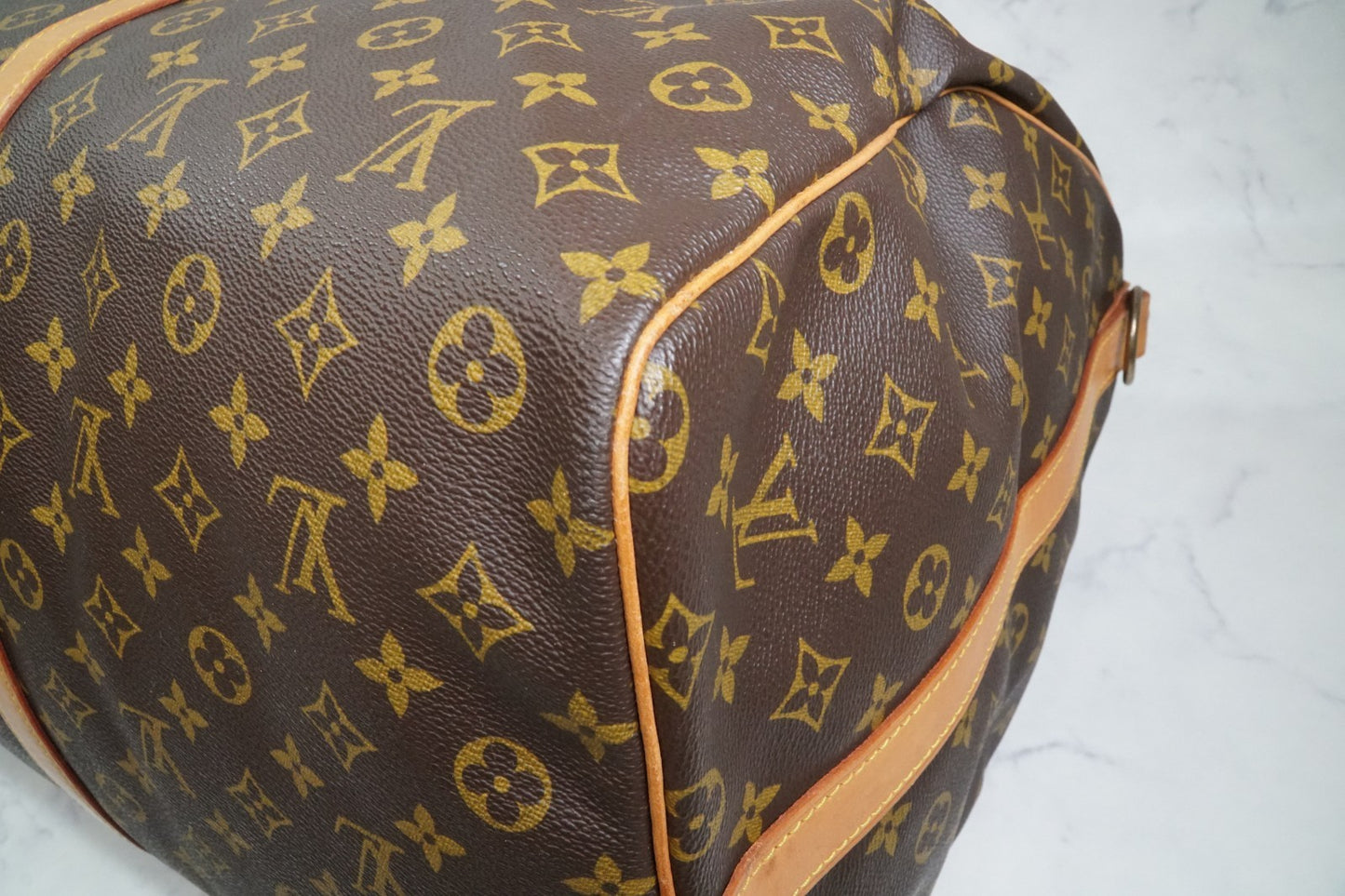[AB] Louis Vuitton Keepall Bandouliere 60 M41412 Monogram Travel Bag Vintage