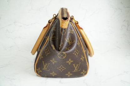 [AB Good] Louis Vuitton Monogram Tivoli PM Handbag Brown Canvas M40143 Authentic