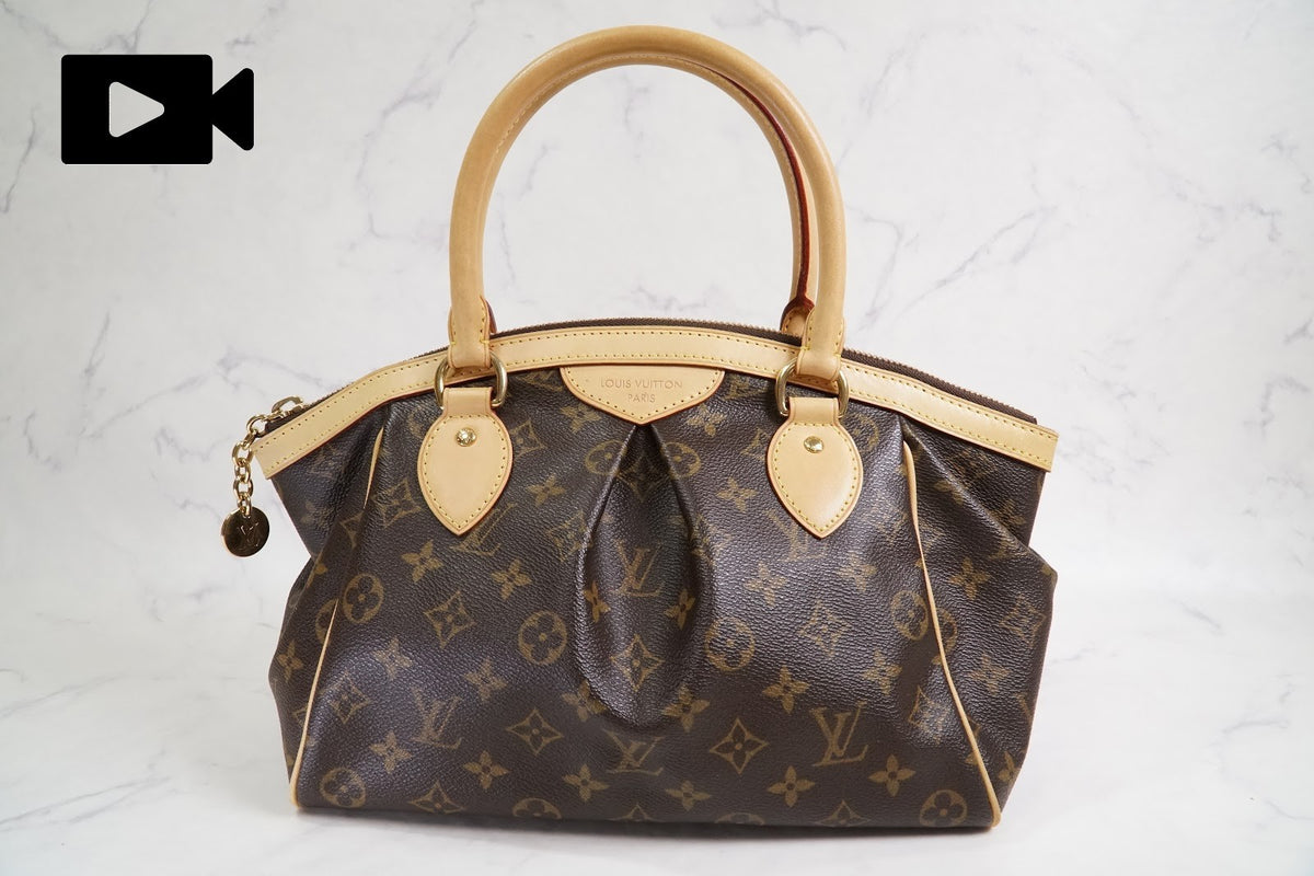 [EXCELLENT] LOUIS VUITTON Monogram Tivoli PM Tote Handbag Leather Brown M40143