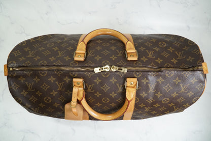 [AB Rank] Louis Vuitton Keepall 50 Monogram Canvas Travel Duffle Bag Vintage