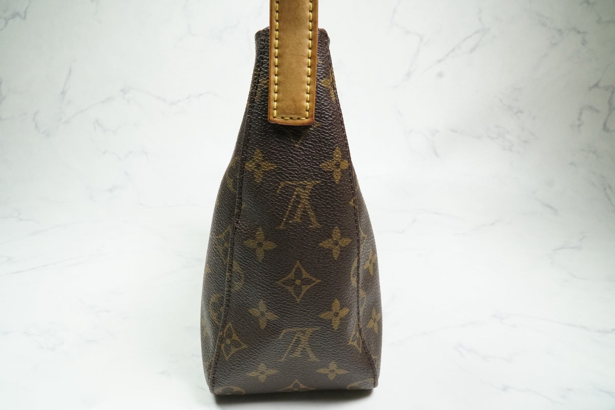 [Good] Louis Vuitton Monogram Looping MM Shoulder Bag M51146 Brown Authentic