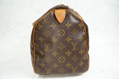 [AB] Louis Vuitton Speedy 30 Monogram Canvas Handbag Brown Purse M41108 Auth