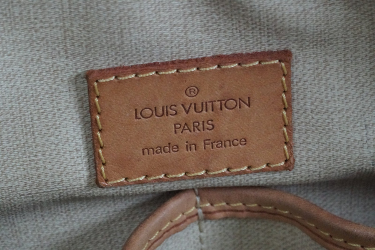 [Good] Louis Vuitton Monogram Trouville M42228 Handbag Brown Canvas Vintage Auth
