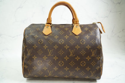 [Rank AB] Louis Vuitton Monogram Speedy 30 Handbag Boston Bag M41108 Authentic