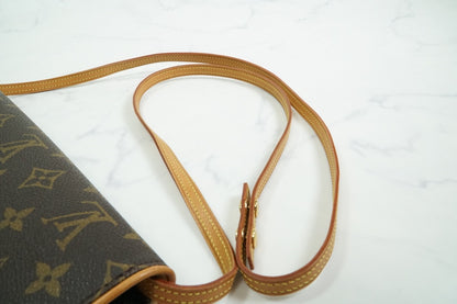 [Excellent] Vintage Louis Vuitton Monogram Pochette Twin GM Crossbody Bag M51852