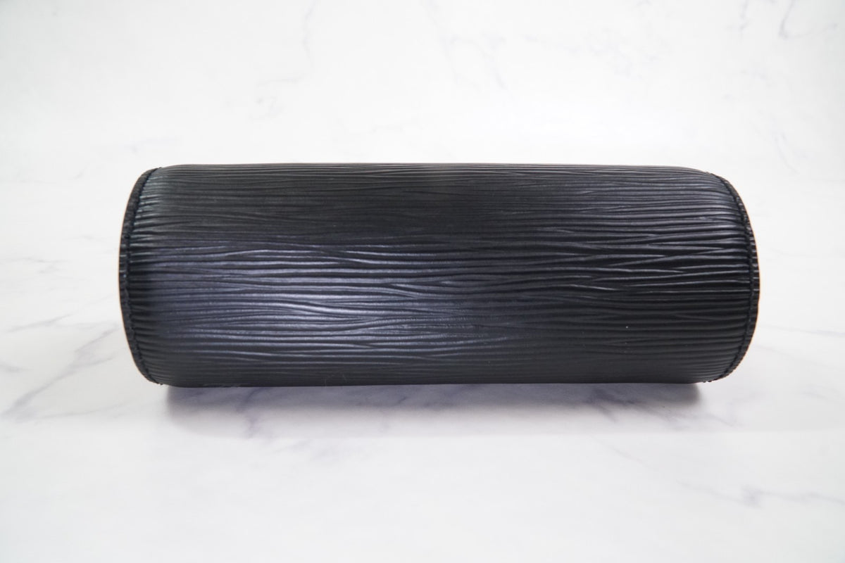 [Rank AB] LOUIS VUITTON Epi Soufflot Shoulder Bag Noir M52222 w/Pouch Dust Bag