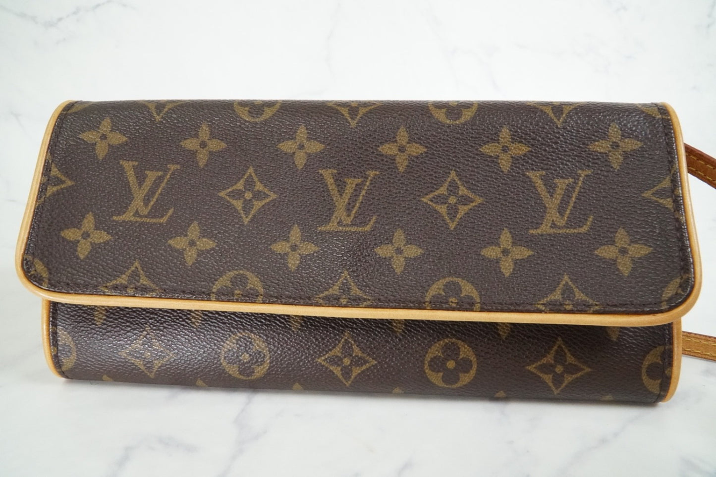 [USA-Made] Louis Vuitton Monogram Pochette Twin GM Shoulder Bag M51852 Authentic