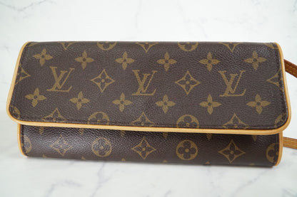 [USA-Made] Louis Vuitton Monogram Pochette Twin GM Shoulder Bag M51852 Authentic