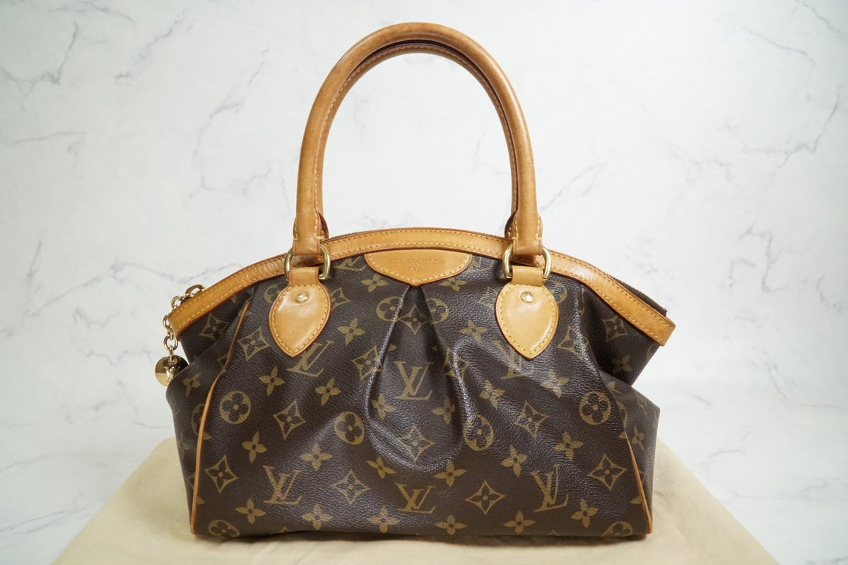 [AB Good] Louis Vuitton Monogram Tivoli PM Handbag M40143 Brown Vintage Canvas