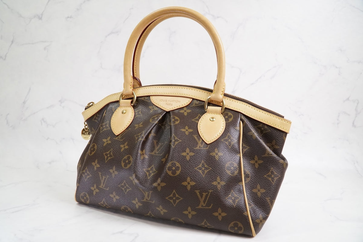 [EXCELLENT] LOUIS VUITTON Monogram Tivoli PM Tote Handbag Leather Brown M40143
