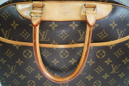 [Rank AB] Louis Vuitton Deauville M47270 Monogram Canvas Handbag Vintage Auth
