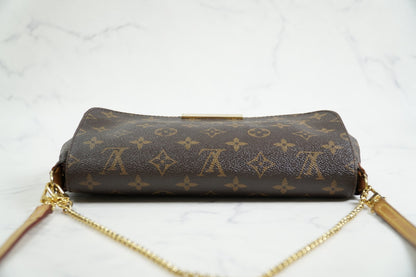 [Rank AB] Louis Vuitton Favorite MM Monogram 2Way Shoulder Bag w/Strap Authentic