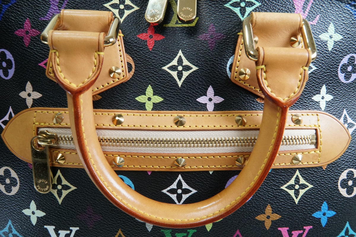 [AB] Louis Vuitton Monogram Multicolore Alma PM Black Handbag M92646 Authentic
