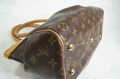 [AB Good] Louis Vuitton Monogram Tivoli PM Handbag Brown Canvas M40143 Authentic