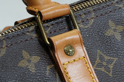 [AB] LOUIS VUITTON Monogram Keepall 55 Boston Bag M41424 Travel Duffle Leather