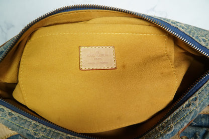 [Good] Louis Vuitton Monogram Denim Neo Speedy Handbag Blue M95019 Vintage JAPAN