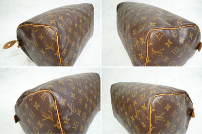 [Rank AB] Louis Vuitton Monogram Speedy 30 Handbag Boston Bag M41108 Authentic
