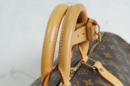 [Good] Louis Vuitton Monogram Keepall Bandouliere 50 M41416 Vintage Authentic