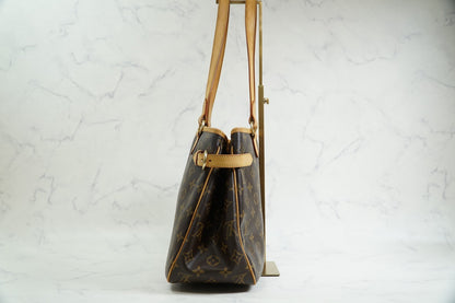 [Rank AB] Louis Vuitton Monogram Batignolles Horizontal M51154 Tote Bag Auth