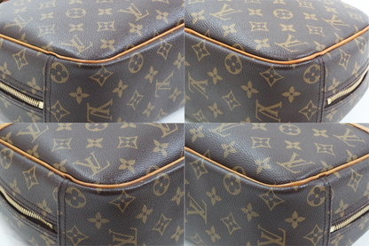 [Good] Louis Vuitton Monogram Trouville M42228 Handbag Brown Canvas Vintage Auth