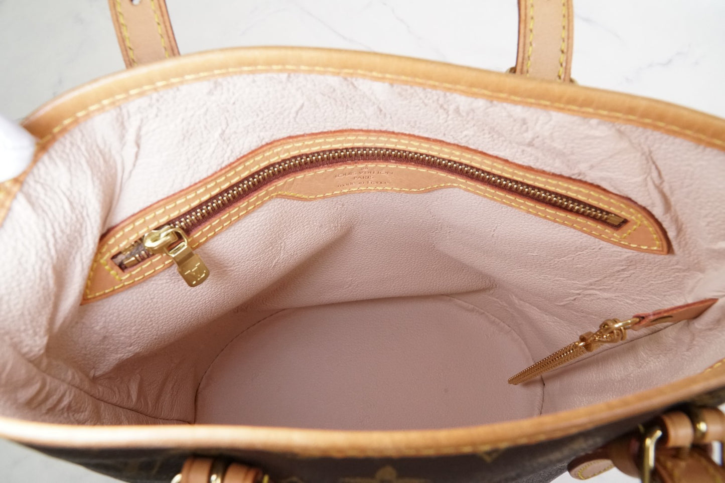 [Good] LOUIS VUITTON Monogram Bucket PM M42238 Shoulder Tote Bag Brown FL0052