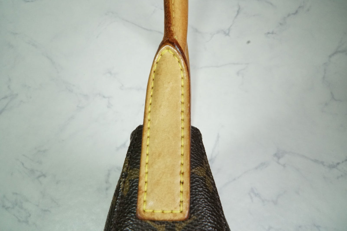 [Good] Louis Vuitton Monogram Looping MM Shoulder Bag M51146 Brown Authentic