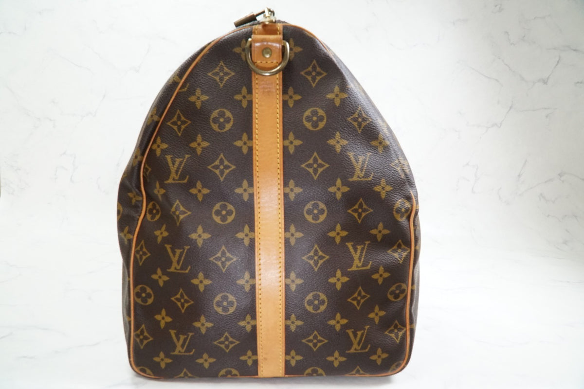 [AB] Louis Vuitton Keepall Bandouliere 60 M41412 Monogram Travel Bag Vintage