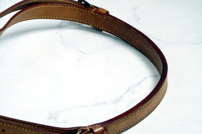 [Good] LOUIS VUITTON Monogram Petit Noe Shoulder Bucket Bag Leather Brown AR0921