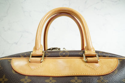 [AB Good] Louis Vuitton Monogram Deauville Bowling Vanity Handbag M47270 Auth