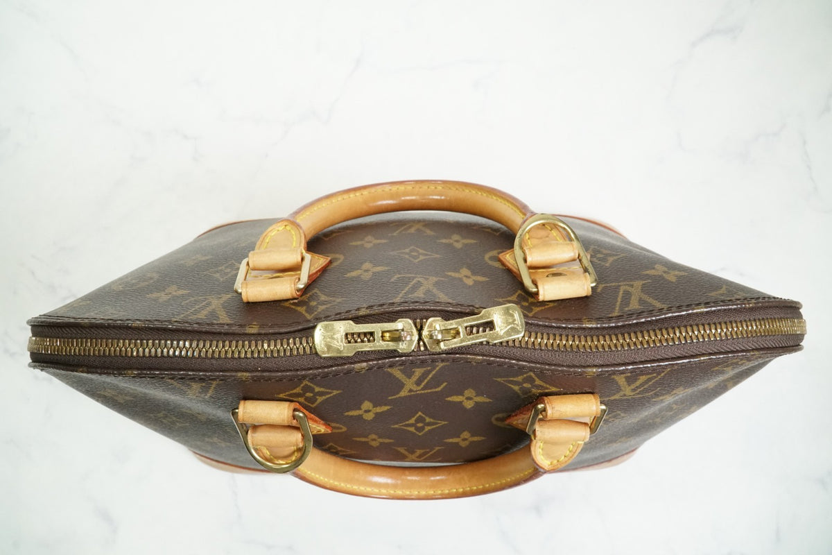 [Rank AB] Louis Vuitton Alma M51130 Monogram Canvas Handbag with Shoulder Strap
