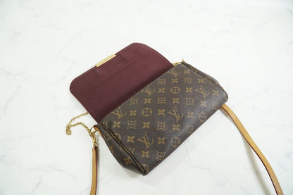 [Rank AB] Louis Vuitton Favorite MM Monogram 2Way Shoulder Bag w/Strap Authentic
