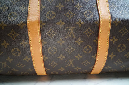 [Rank AB] Louis Vuitton Monogram Keepall 60 Travel Boston Bag M41422 Authentic