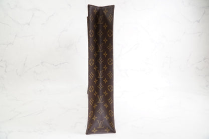 LOUIS VUITTON Sac Plat M51140 Monogram Canvas Tote Bag Handbag Vintage Authentic