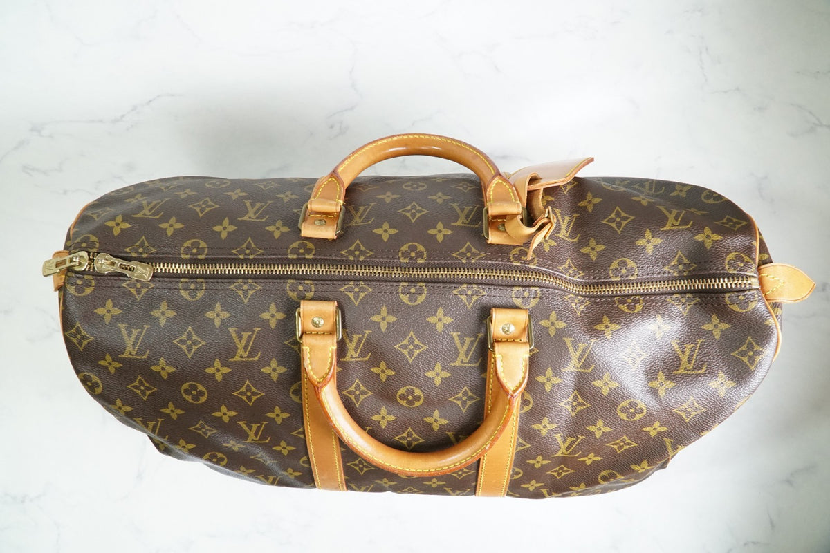 [Good] Louis Vuitton Monogram Keepall 50 Travel Boston Bag M41426 France VI882
