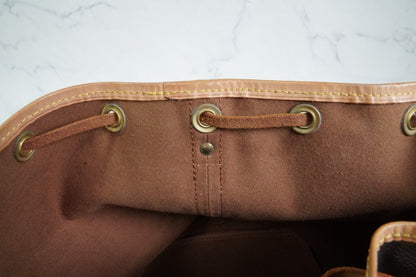 Louis Vuitton Petit Noe M42226 Monogram Canvas Shoulder Bucket Bag Vintage Auth