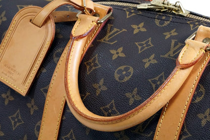[Good] Louis Vuitton Monogram Keepall Bandouliere 50 M41416 Vintage Authentic