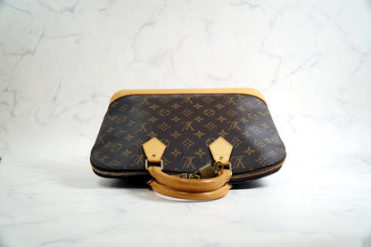 [Rank AB] Louis Vuitton Monogram Alma PM Handbag Brown M51130 Vintage Authentic
