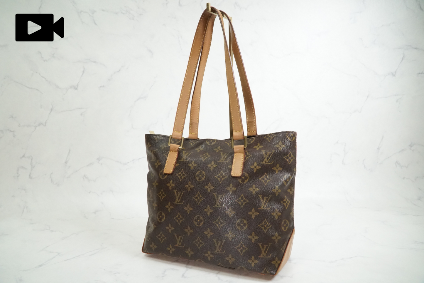 [Good Vintage] Louis Vuitton Monogram Cabas Piano Tote Shoulder Bag M51148 Purse