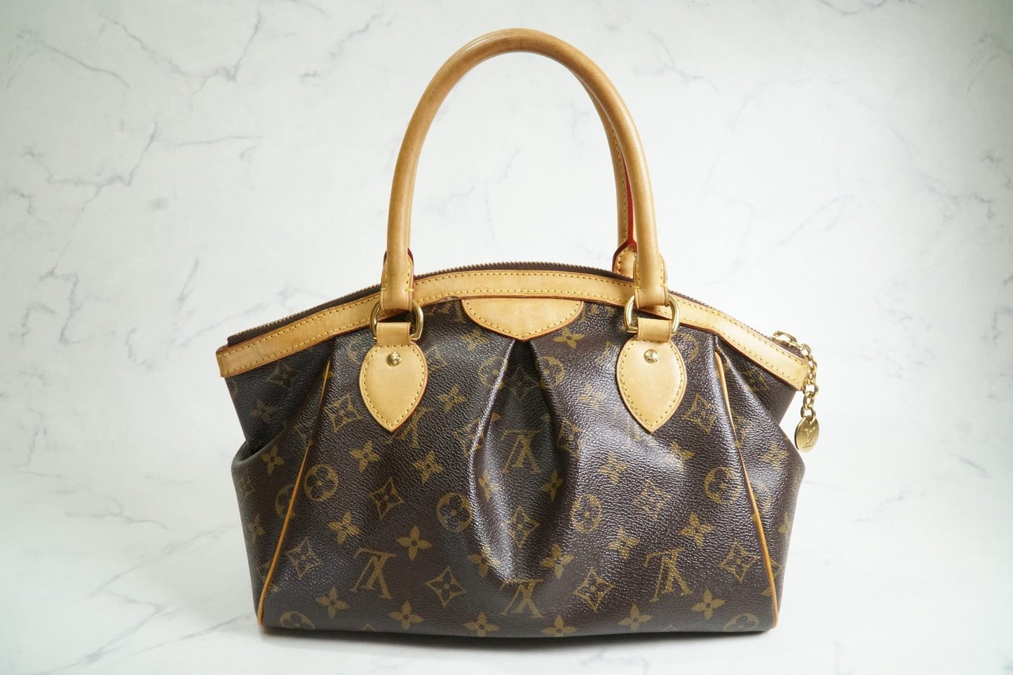 [AB Good] Louis Vuitton Monogram Tivoli PM Handbag Brown Canvas M40143 Authentic