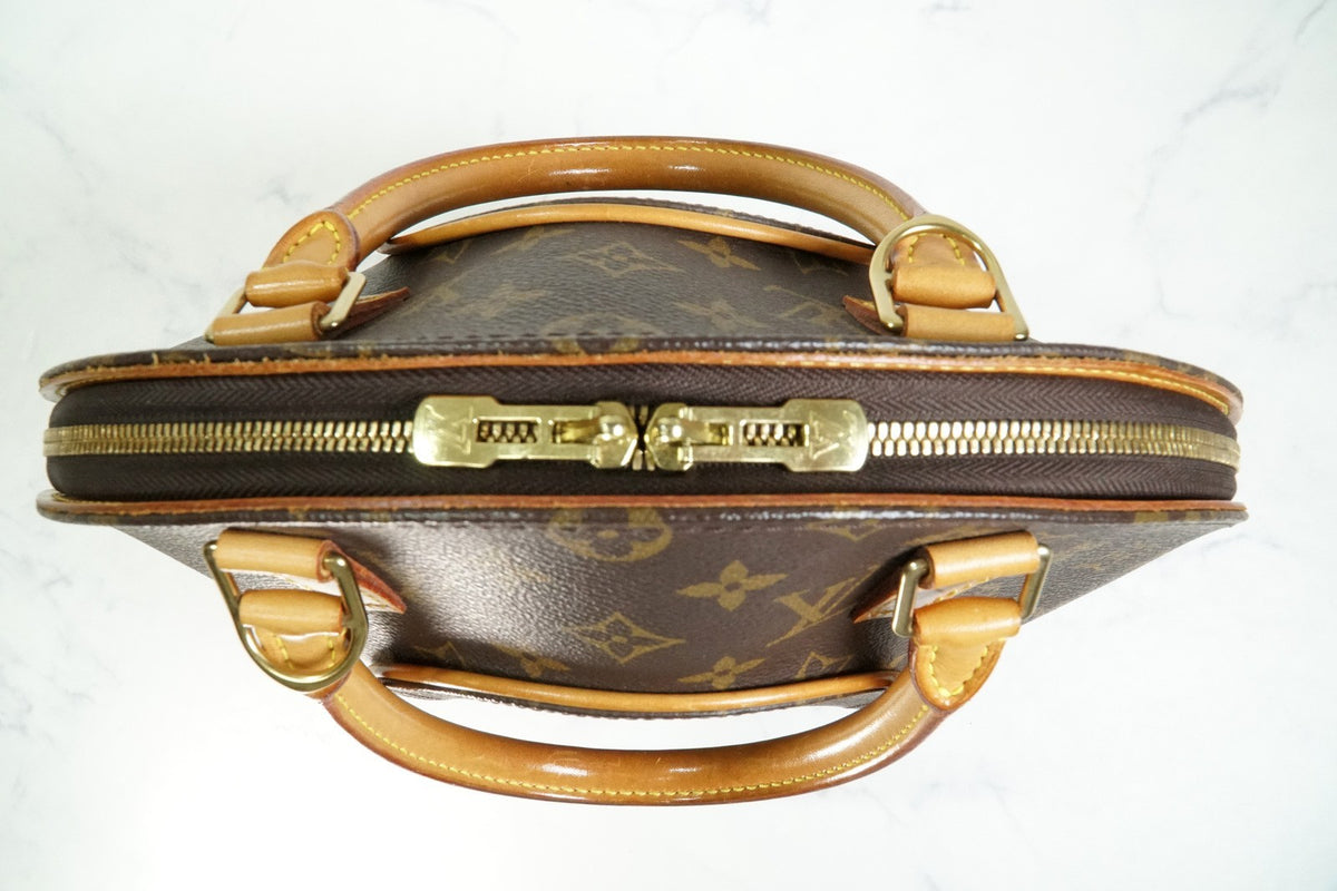 [Very Good] Louis Vuitton Monogram Ellipse PM Handbag Brown Canvas M51127 Auth