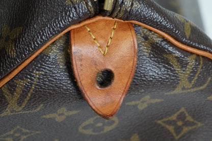[AB] Louis Vuitton Speedy 30 Monogram Canvas Handbag Brown Purse M41108 Auth