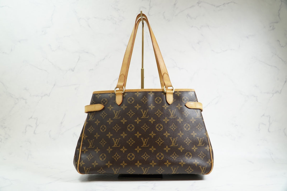 [Rank AB] Louis Vuitton Monogram Batignolles Horizontal M51154 Tote Bag Auth