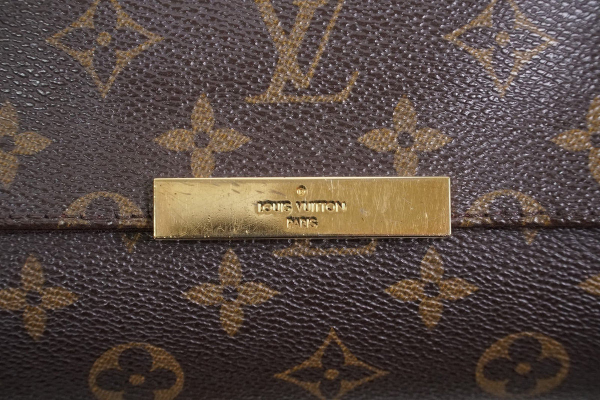 [Very Good] LOUIS VUITTON Monogram Favorite MM M40718 Shoulder Bag Purse w/Chain