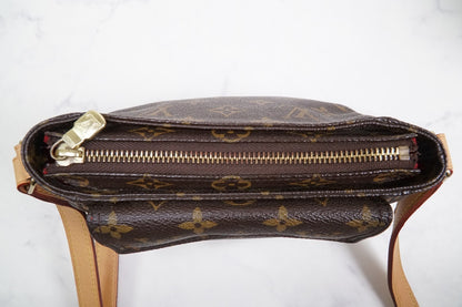 [Rank AB] LOUIS VUITTON Monogram Viva Cite PM Shoulder Bag M51165 Brown Leather