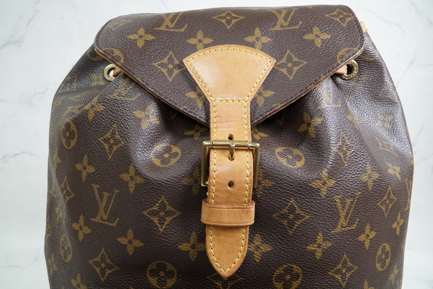 [Good] Louis Vuitton Monogram Montsouris GM Backpack Rucksack M51135 Vintage