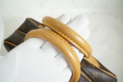 [AB Good] Louis Vuitton Monogram Deauville Bowling Vanity Handbag M47270 Auth