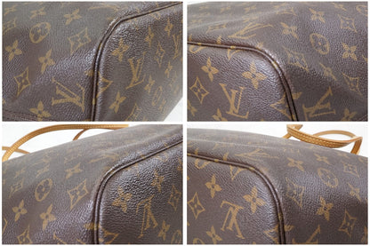 [Rank AB] LOUIS VUITTON Monogram Neverfull MM M40156 Brown Tote Shoulder Bag