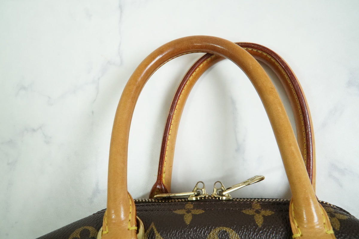 [Rank AB] Louis Vuitton Deauville M47270 Monogram Canvas Handbag Vintage Auth