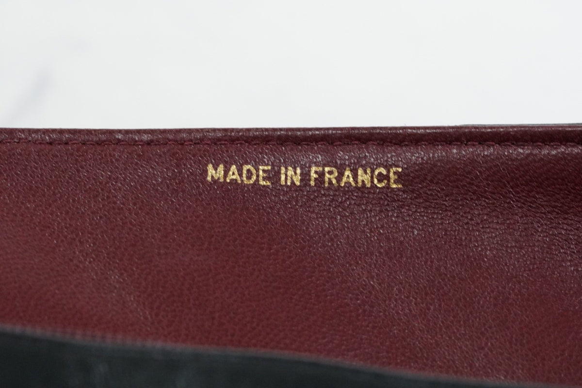[VERY GOOD] CHANEL Vintage Diana Matelasse Chain Shoulder Bag Black Lambskin