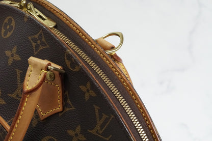 [Rank AB] Louis Vuitton Monogram Ellipse MM Handbag M51126 Brown Canvas w/ Box